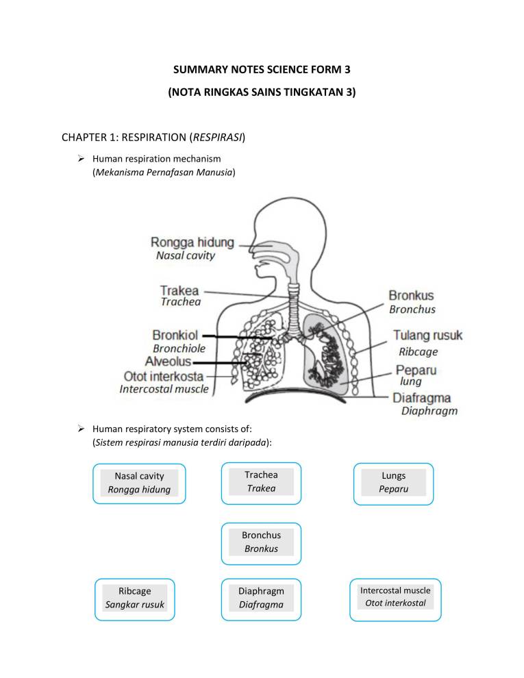 Science Form 3 (Chapter 1) - Notes - MyPrivateTutor Malaysia