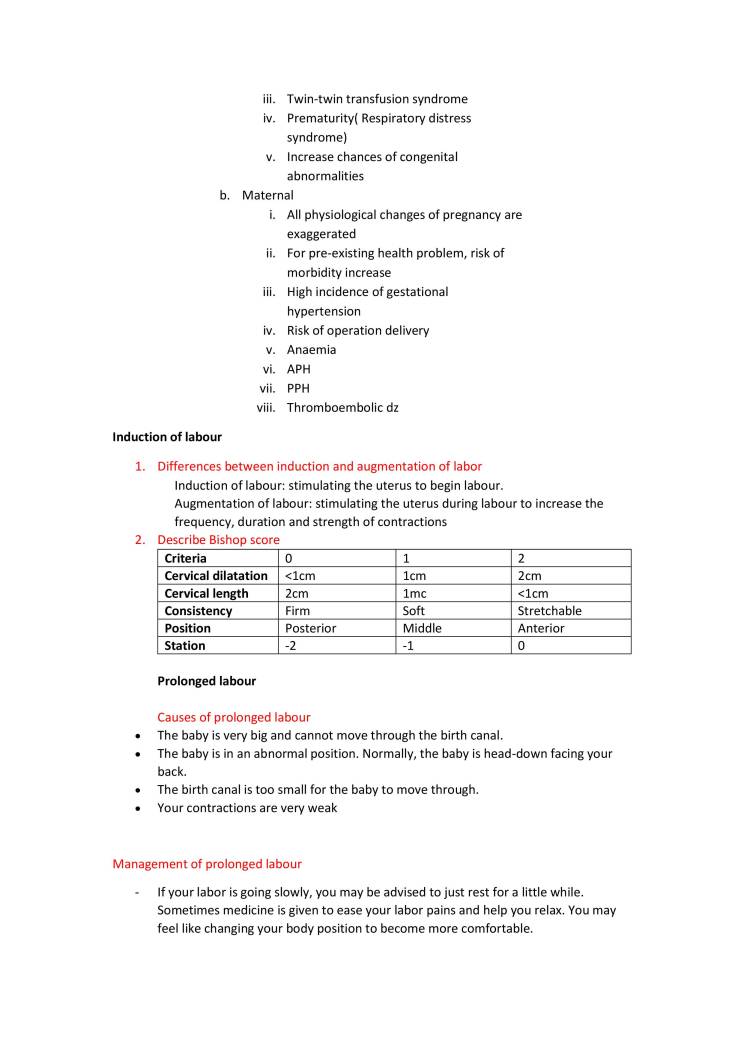 Obstetric And Gynaecology - Notes - MyPrivateTutor Malaysia