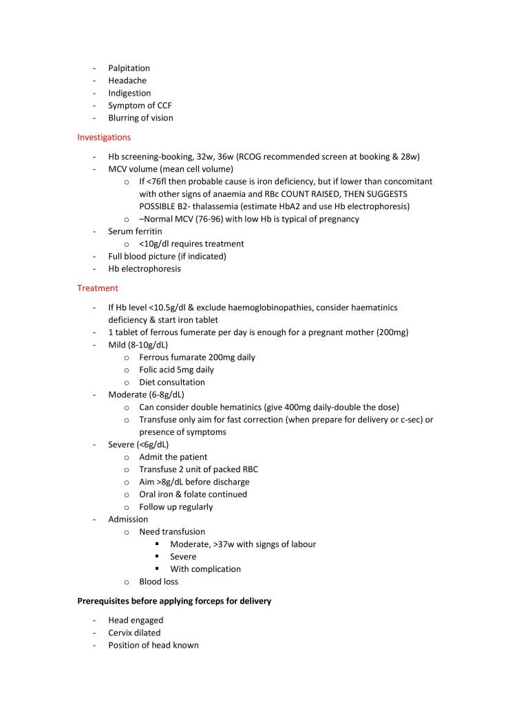 Obstetric And Gynaecology - Notes - MyPrivateTutor Malaysia