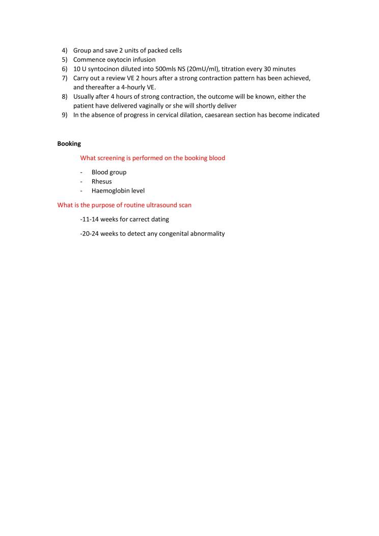 Obstetric And Gynaecology - Notes - MyPrivateTutor Malaysia