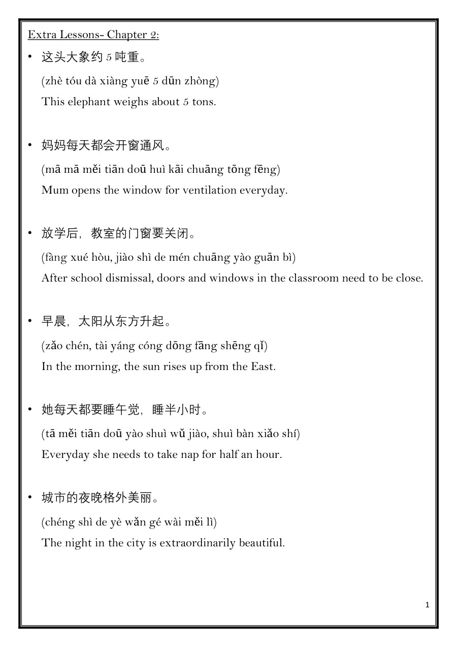 Notes on Language for Chapter 2 Notes MyPrivateTutor Malaysia