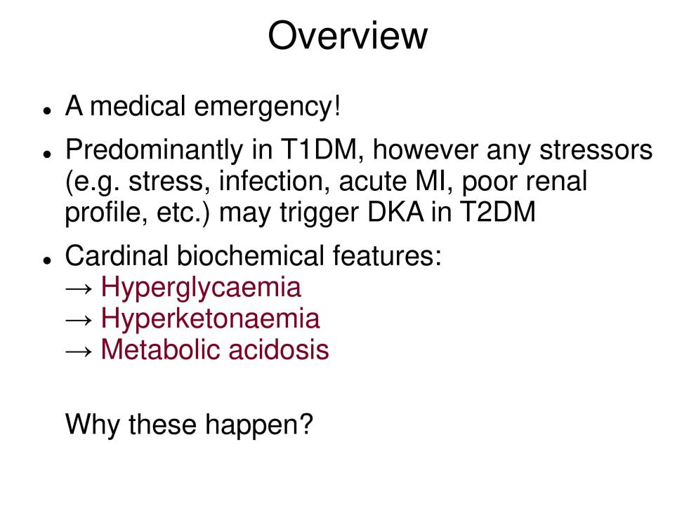 Diabetic Ketoacidosis (DKA) PowerPoint Slides MyPrivateTutor Malaysia